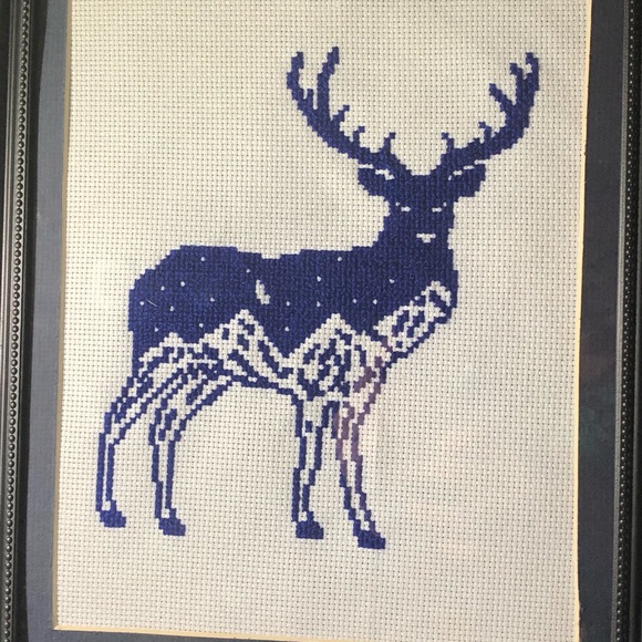 Other - Handmade Constellation Deer Cross Stitch